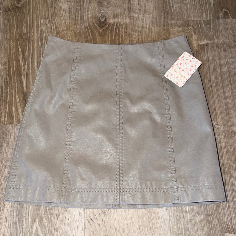 Free People Light Gray Skirt